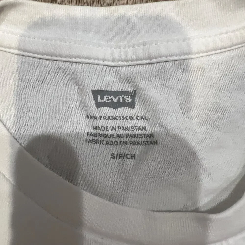 LEVI'S Men's San Francisco Tee Size S In White